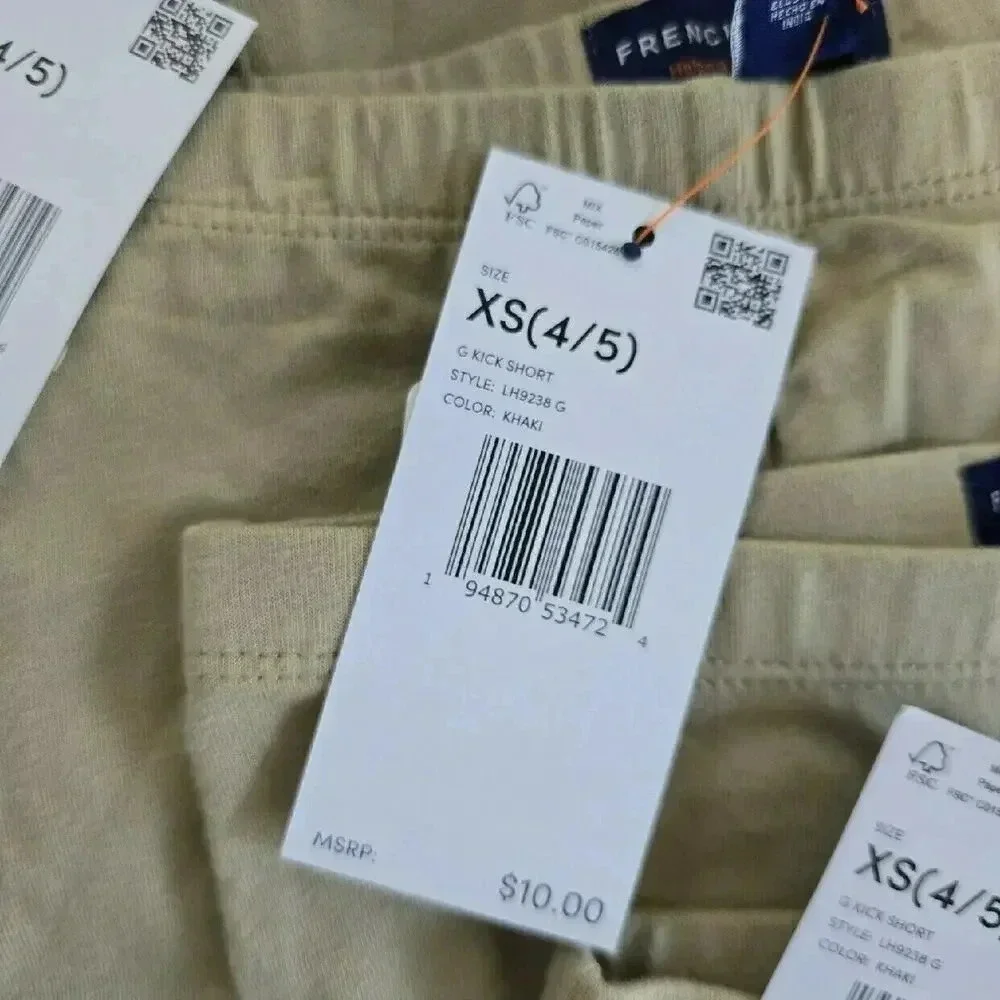 French Toast Kick Shorts | 4/5 NWT 5 Pack Back to School Uniform